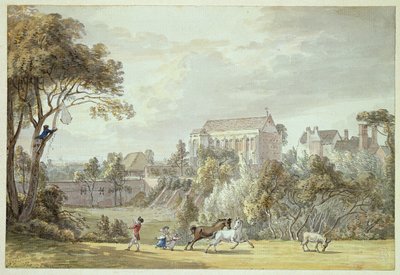 Palazzo di Re Giovanni, Eltham - Recupero di un aquilone, 1788 da Paul Sandby